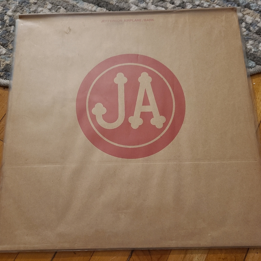 Jefferson Airplane Bark vintage vinyl album. Black LP.  LIKE NEW